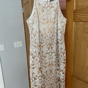 Vince Camuto sequence sheer dress